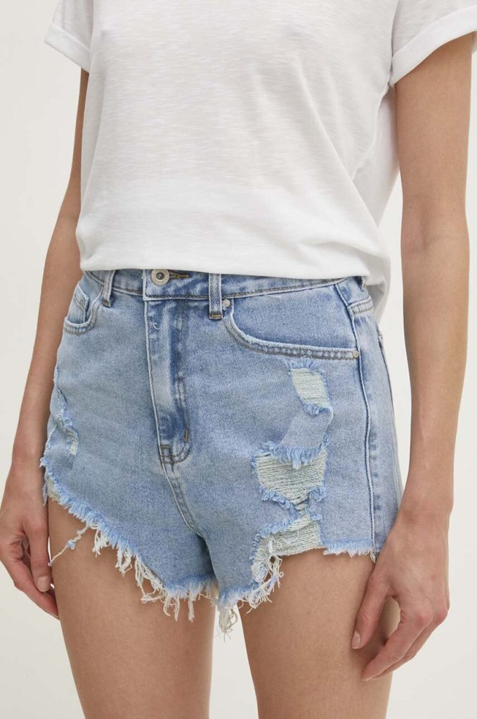 Answear Lab pantaloni scurti jeans femei