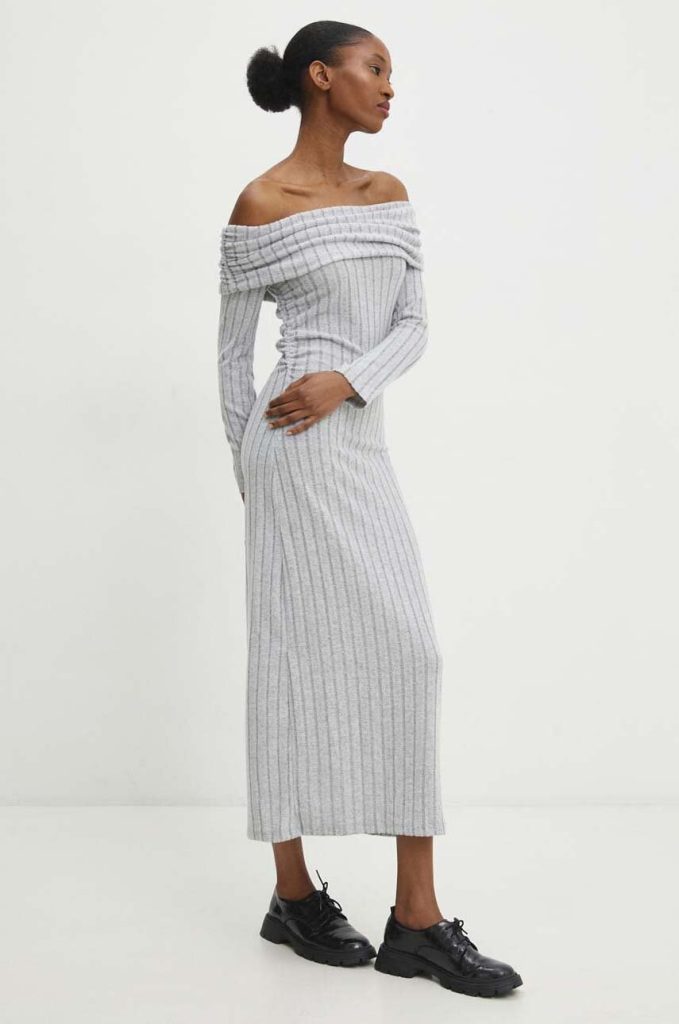 Answear Lab rochie culoarea gri