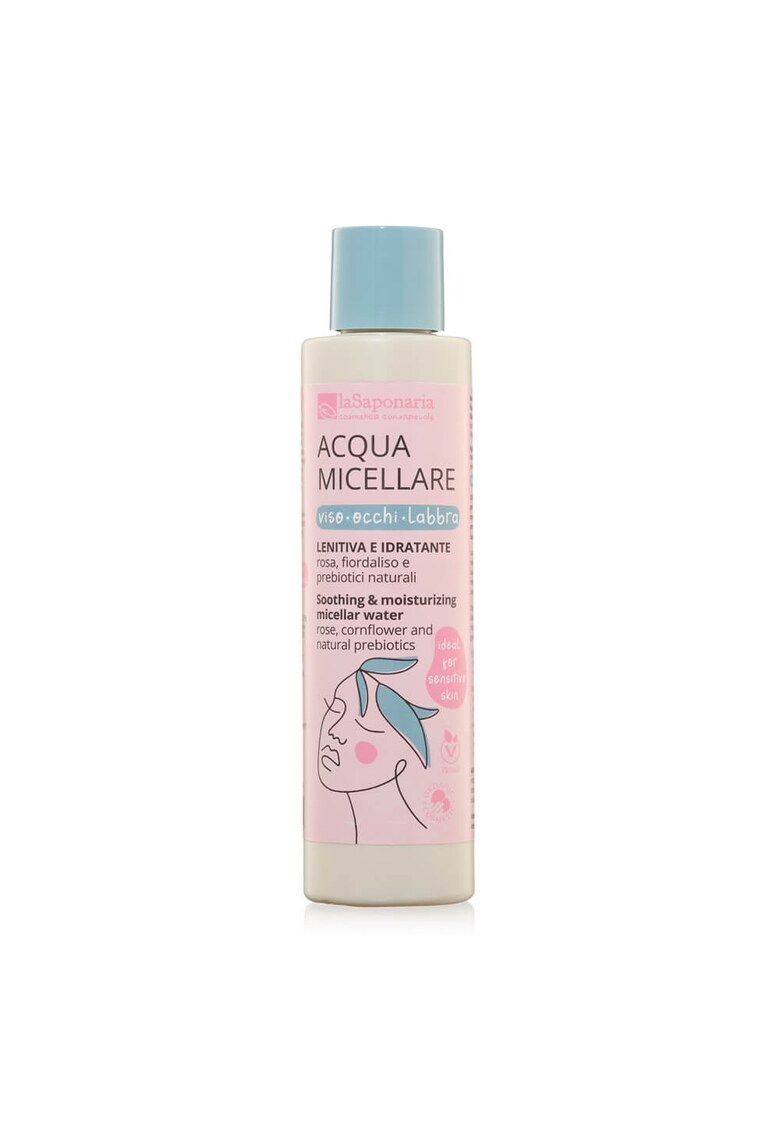 Apa micelara cu trandafir - floare de colt si prebiotice La Saponaria - 200 ml-FEMEI/INGRIJIRE COSMETICA/Ingrijire corp-INGRIJIRE COSMETICA/Ingrijire corp