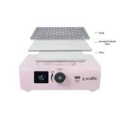 Aspirator Praf Unghii 85W AirMatrix PRO LUXORISE Pink 2