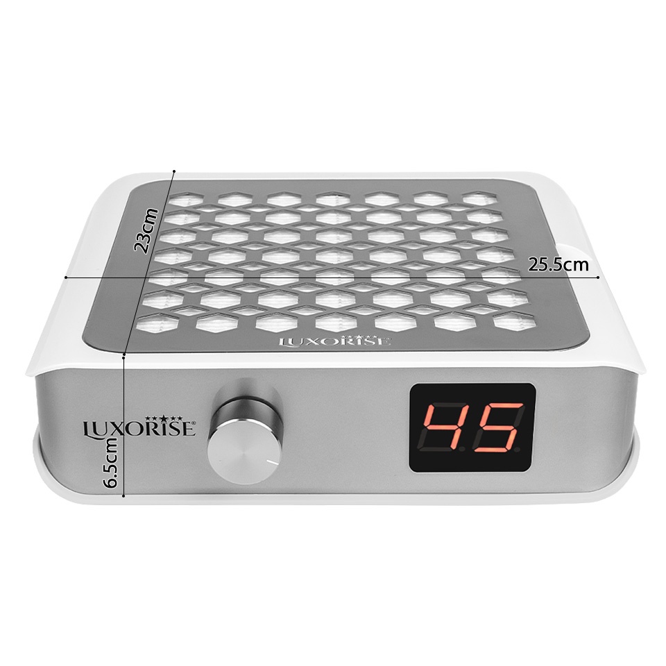 Aspirator Praf Unghii cu Display 60W AirPrecission Elite LUXORISE Silver 3