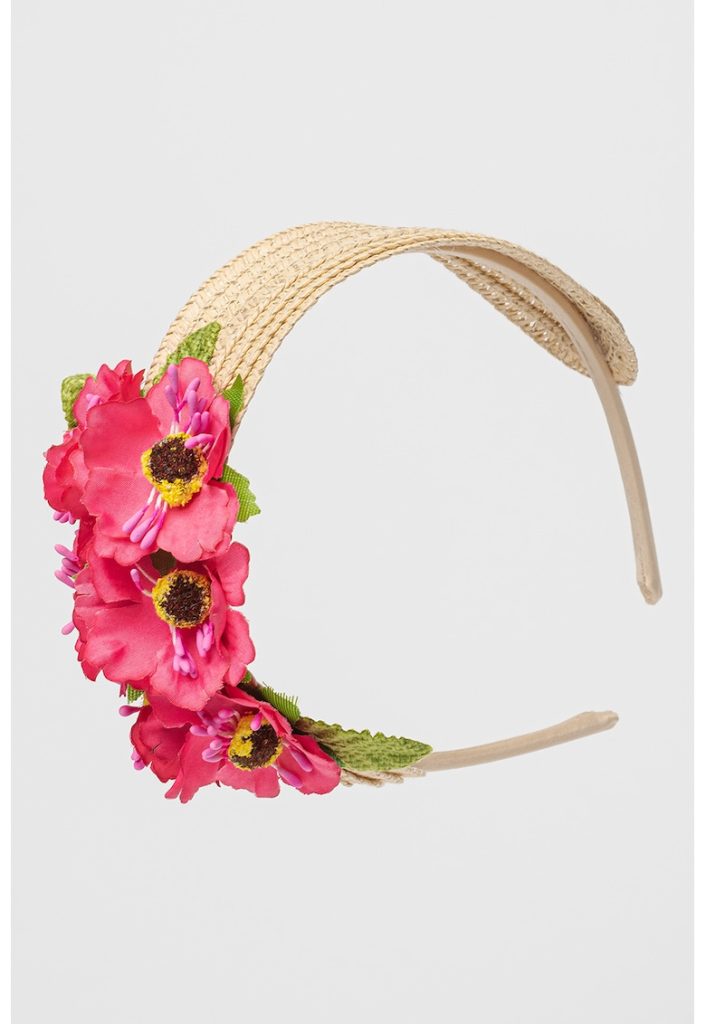 Bentita cu aplicatie florala-FETE/GENTI SI ACCESORII/Palarii