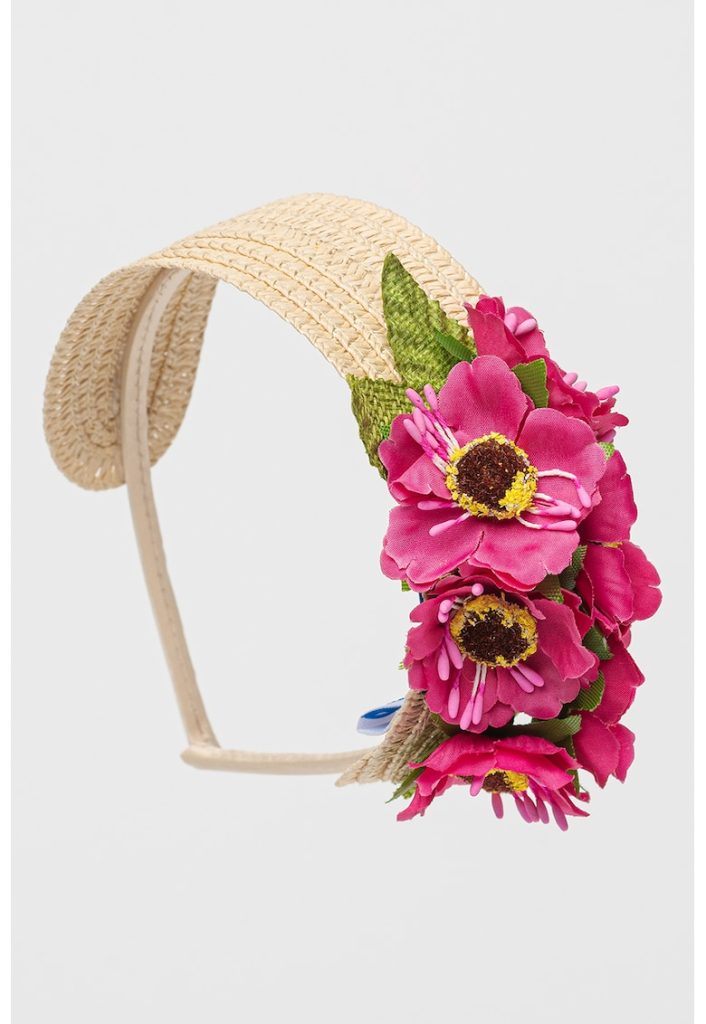 Bentita cu aplicatie florala-FETE/GENTI SI ACCESORII/Palarii