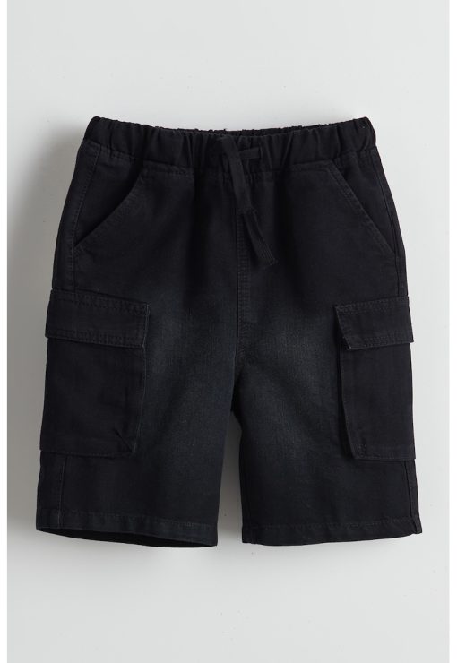 Bermude cargo din denim-BAIETI/IMBRACAMINTE/Sorturi-IMBRACAMINTE/Sorturi