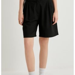 Bermude chino cu talie medie-FEMEI/IMBRACAMINTE/Pantaloni si colanti-IMBRACAMINTE/Pantaloni si colanti