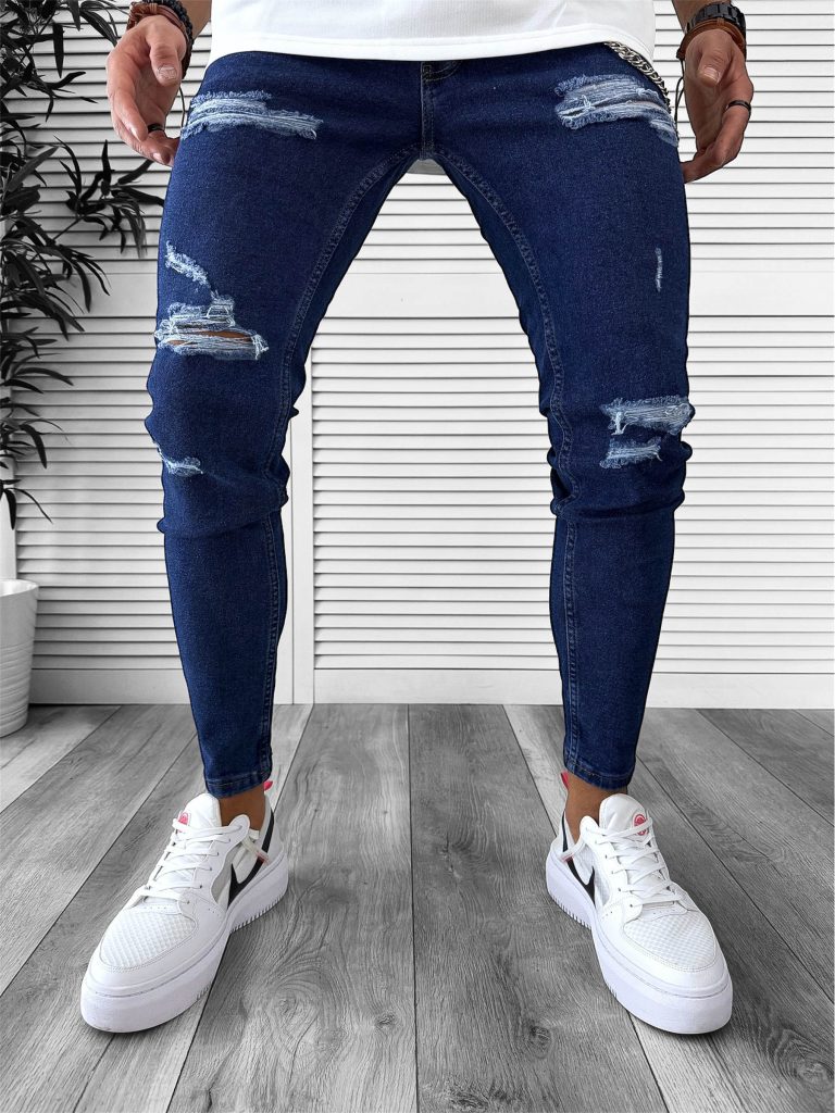 Blugi barbati conici albastri 632 M3-2.2-Blugi barbati