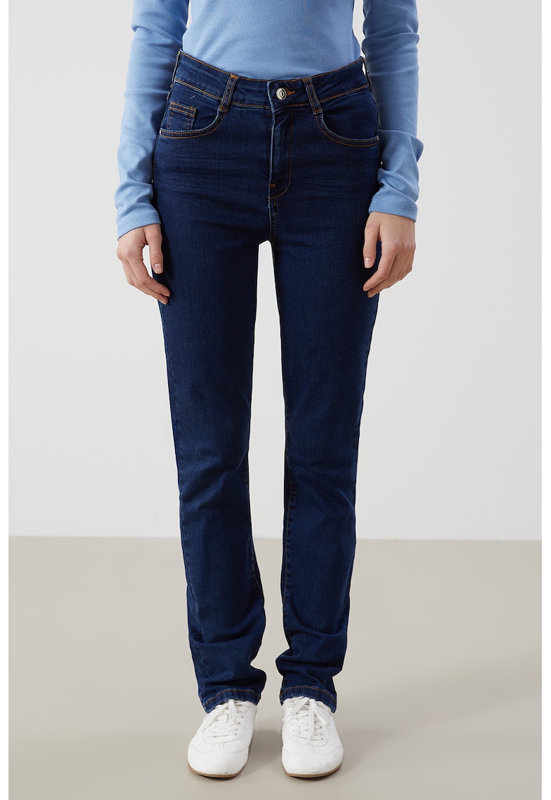 Blugi cu croiala bootcut-FEMEI/IMBRACAMINTE/Blugi-IMBRACAMINTE/Blugi