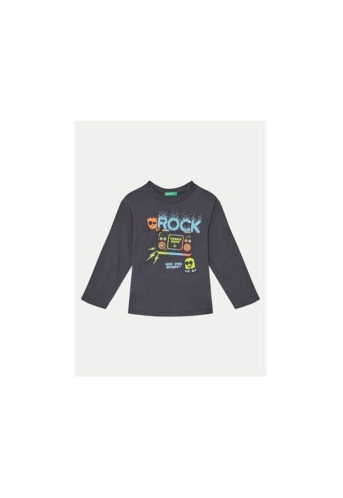 Bluza baieti -  304521904 - Bumbac - Gri-BAIETI/IMBRACAMINTE/Bluze-IMBRACAMINTE/Bluze