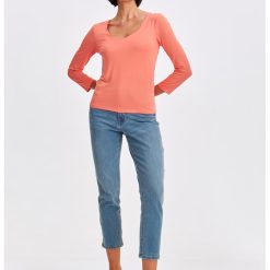 Bluza cu decolteu adanc-FEMEI/IMBRACAMINTE/Bluze-IMBRACAMINTE/Bluze