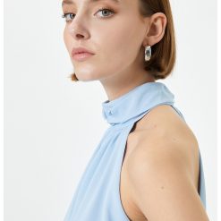 Bluza cu decolteu halter-FEMEI/IMBRACAMINTE/Bluze-IMBRACAMINTE/Bluze