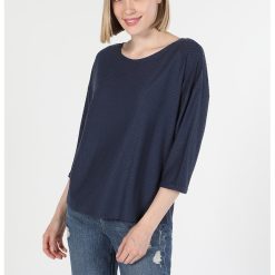 Bluza cu decolteu rotund si maneci trei sferturi-FEMEI/IMBRACAMINTE/Bluze-IMBRACAMINTE/Bluze