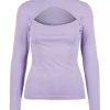 Bluza cu guler inalt si decupaj frontal-FEMEI/IMBRACAMINTE/Bluze-IMBRACAMINTE/Bluze