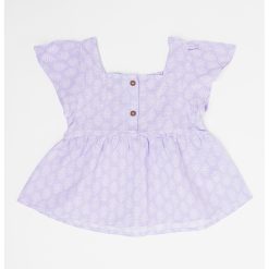 Bluza cu imprimeu si decolteu patrat-FETE/IMBRACAMINTE/Bluze-IMBRACAMINTE/Bluze
