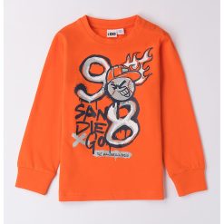 Bluza cu imprimeu si mansete elastice-BAIETI/IMBRACAMINTE/Bluze-IMBRACAMINTE/Bluze