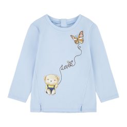 Bluza cu imprimeu si slituri frontale-FETE/IMBRACAMINTE/Bluze-IMBRACAMINTE/Bluze