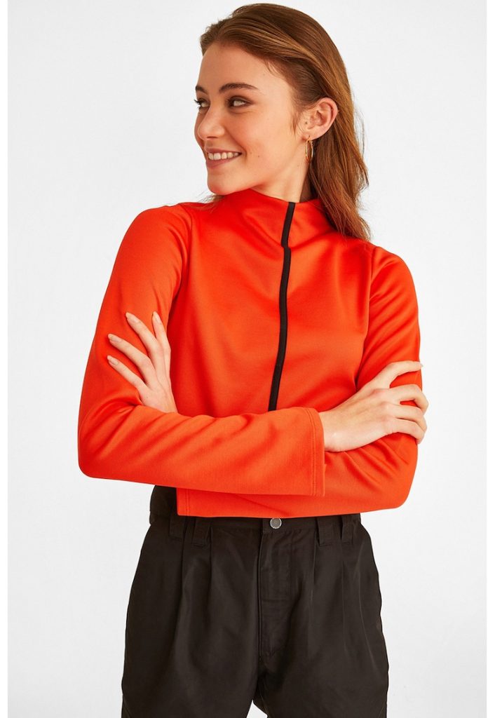 Bluza cu mansete cu capse-FEMEI/IMBRACAMINTE/Bluze-IMBRACAMINTE/Bluze