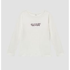 Bluza cu mesaj text brodat-FETE/IMBRACAMINTE/Bluze-IMBRACAMINTE/Bluze
