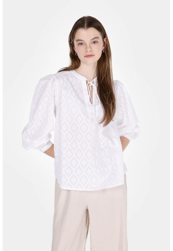 Bluza cu model geometric-FEMEI/IMBRACAMINTE/Bluze-IMBRACAMINTE/Bluze