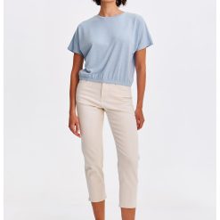 Bluza cu terminatie elastica-FEMEI/IMBRACAMINTE/Bluze-IMBRACAMINTE/Bluze