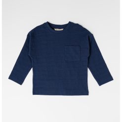 Bluza de bumbac cu buzunar aplicat pe piept-BAIETI/IMBRACAMINTE/Bluze-IMBRACAMINTE/Bluze