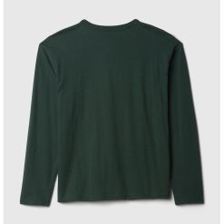 Bluza de bumbac cu decolteu henley-BAIETI/IMBRACAMINTE/Bluze-IMBRACAMINTE/Bluze