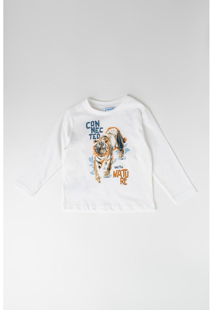 Bluza de bumbac cu imprimeu grafic-BAIETI/IMBRACAMINTE/Bluze-IMBRACAMINTE/Bluze