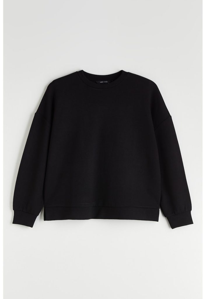 Bluza de trening cu maneci cazute-FEMEI/IMBRACAMINTE/Hanorace-IMBRACAMINTE/Hanorace