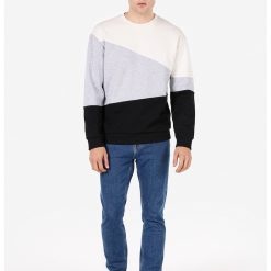 Bluza de trening din amestec de bumbac cu decolteu la baza gatului-BARBATI/IMBRACAMINTE/Hanorace-IMBRACAMINTE/Hanorace