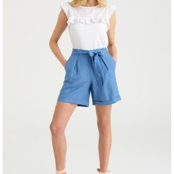 Bluza din amestec de modal si bumbac fara maneci-FEMEI/IMBRACAMINTE/Bluze-IMBRACAMINTE/Bluze