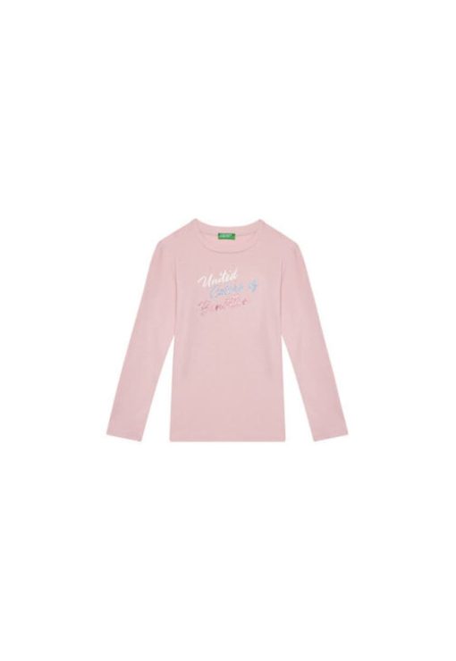 Bluza fete  3I9WC10MY - Bumbac - Roz-FETE/IMBRACAMINTE/Bluze-IMBRACAMINTE/Bluze