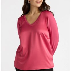 Bluza lejera cu decolteu in V-FEMEI/IMBRACAMINTE/Bluze-IMBRACAMINTE/Bluze