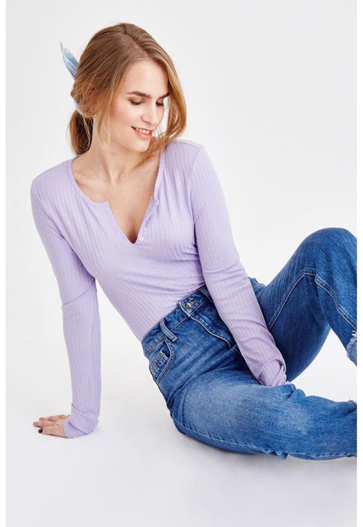 Bluza slim fit cu striatii-FEMEI/IMBRACAMINTE/Bluze-IMBRACAMINTE/Bluze