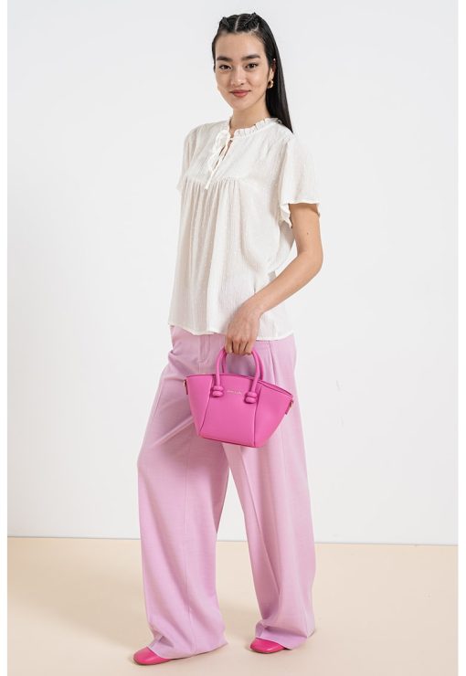 Bluza texturata cu maneci scurte Lima Life-FEMEI/IMBRACAMINTE/Bluze-IMBRACAMINTE/Bluze