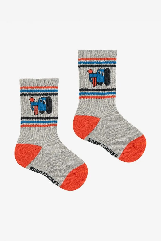 Bobo Choses șosete copii Doggy Mate culoarea gri