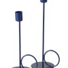 Boltze sfeșnic decorativ Mega 2-pack culoarea bleumarin-Decor