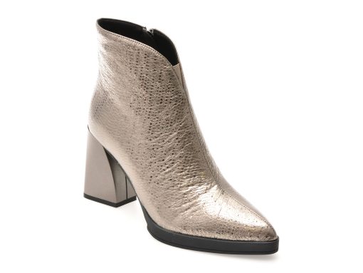 Botine elegante EPICA argintii