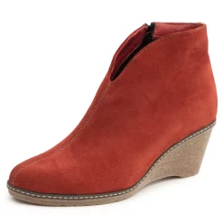 Botine piele 330 caramiziu-Ghete si botine-Ghete si botine