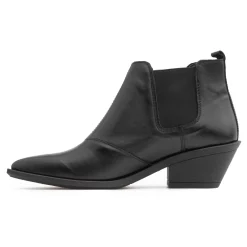 Botine piele 454 negru-Ghete si botine-Ghete si botine