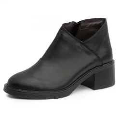 Botine piele 649 negru-Ghete si botine-Ghete si botine