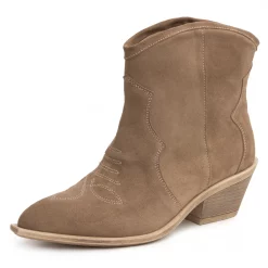 Botine piele 651 nisipiu-Ghete si botine-Ghete si botine
