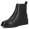 Botine piele naturala 7446 negru-Ghete si botine-Ghete si botine