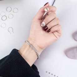 Bratara argint tennis 925 JW1029 model elegant cu zirconiu placata cu rodiu 4