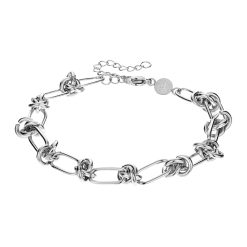 Bratara din otel inoxidabil cu model cu noduri-FEMEI/GENTI SI ACCESORII/Bijuterii-GENTI SI ACCESORII/Bijuterii