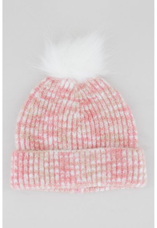 Caciula din tricot cu ciucure-FETE/GENTI SI ACCESORII/Palarii