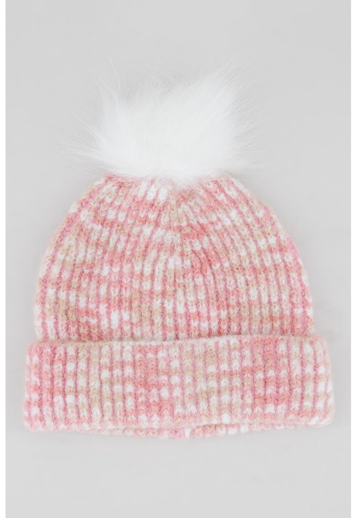Caciula din tricot cu ciucure-FETE/GENTI SI ACCESORII/Palarii