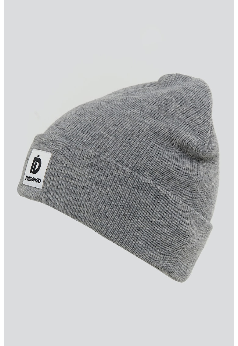 Caciula striata cu aplicatie logo Kingdom-FEMEI/GENTI SI ACCESORII/Palarii