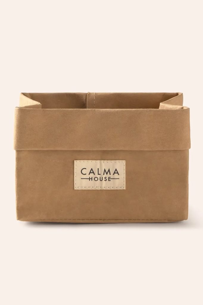 Calma House container de depozitare Paper culoarea bej-Depozitare și organizare mâncare