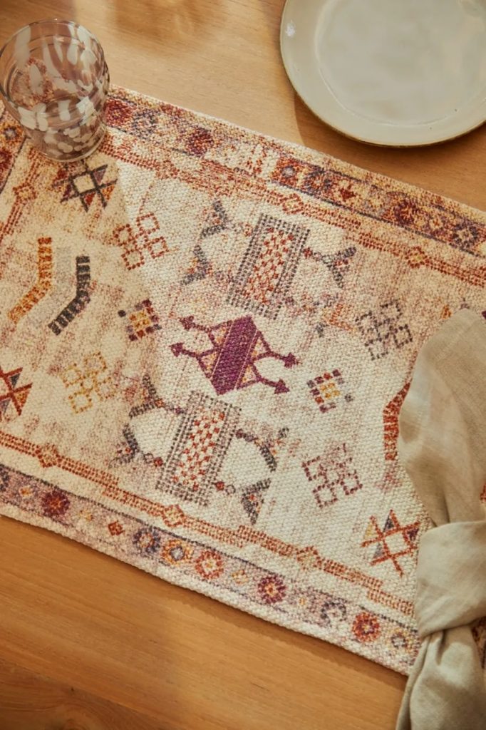 Calma House suport decorativ pentru farfurie 35x50 cm culoarea bej-Textile bucătărie