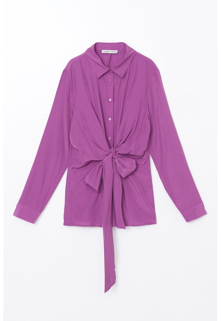 Camasa cu detaliu cu funda-FEMEI/IMBRACAMINTE/Camasi-IMBRACAMINTE/Camasi