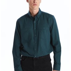 Camasa cu guler fixat cu nasturi-BARBATI/IMBRACAMINTE/Camasi-IMBRACAMINTE/Camasi